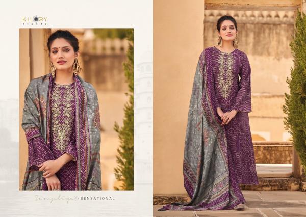 Kilory Silk Of Bandhej Fancy Viscose exclusive Designer Salwar Suit Collection